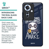 Struggling Panda Glass Case for Oppo F25 Pro 5G