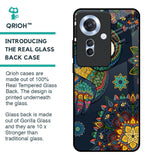 Owl Art Glass Case for Oppo F25 Pro 5G