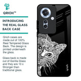 Kitten Mandala Glass Case for Oppo F25 Pro 5G