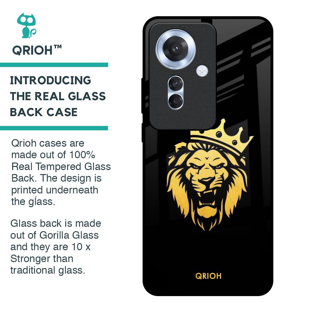 Lion The King Glass Case for Oppo F25 Pro 5G