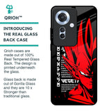 Red Vegeta Glass Case for Oppo F25 Pro 5G
