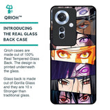 Anime Eyes Glass Case for Oppo F25 Pro 5G