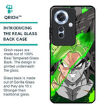 Anime Green Splash Glass Case for Oppo F25 Pro 5G