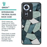 Abstact Tiles Glass Case for Oppo F25 Pro 5G