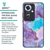 Alcohol ink Marble Glass Case for Oppo F25 Pro 5G