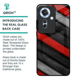 Soft Wooden Texture Glass Case for Oppo F25 Pro 5G