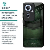 Green Leather Glass Case for Oppo F25 Pro 5G