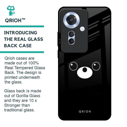 Cute Bear Glass Case for Oppo F25 Pro 5G