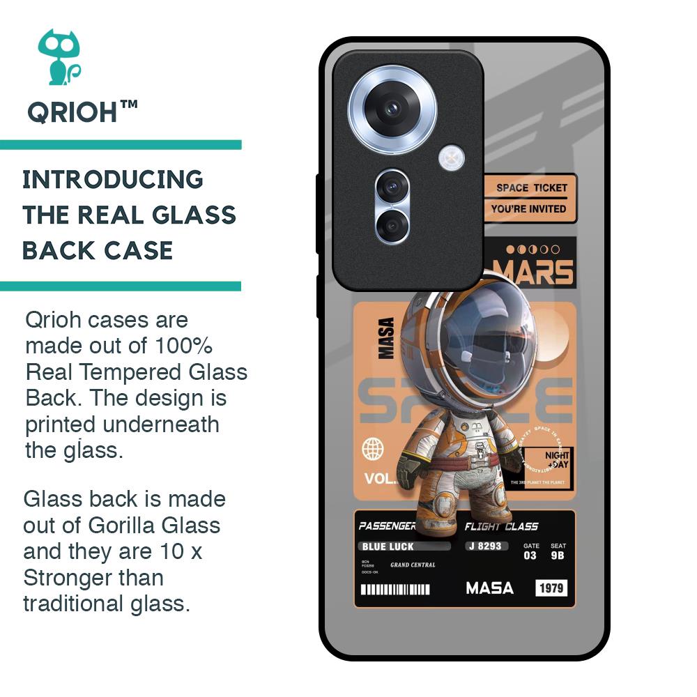 Space Ticket Glass Case for Oppo F25 Pro 5G