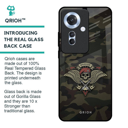 Army Warrior Glass Case for Oppo F25 Pro 5G