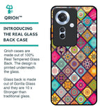 Multicolor Mandala Glass Case for Oppo F25 Pro 5G