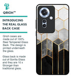 Tricolor Pattern Glass Case for Oppo F25 Pro 5G
