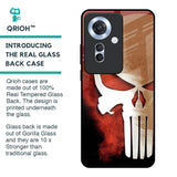 Red Skull Glass Case for Oppo F25 Pro 5G
