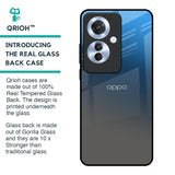 Blue Grey Ombre Glass Case for Oppo F25 Pro 5G