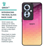 Geometric Pink Diamond Glass Case for Oppo F25 Pro 5G