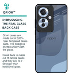 Navy Blue Ombre Glass Case for Oppo F25 Pro 5G