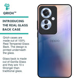 Blue Mauve Gradient Glass Case for Oppo F25 Pro 5G