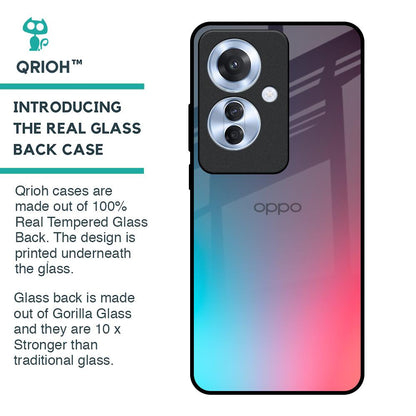 Rainbow Laser Glass Case for Oppo F25 Pro 5G