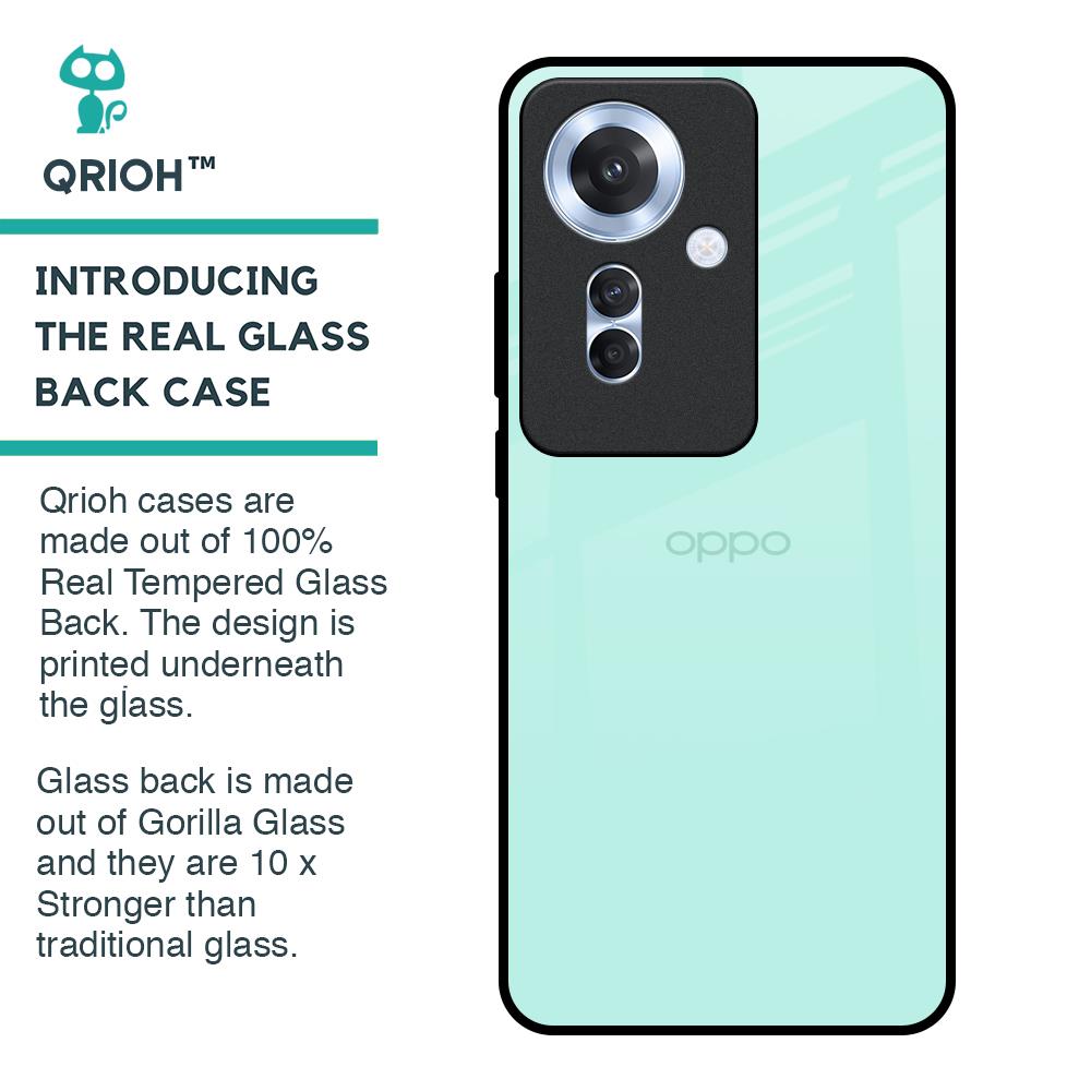 Teal Glass Case for Oppo F25 Pro 5G