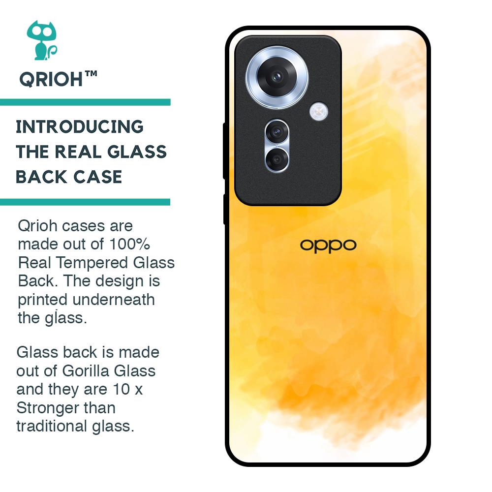 Rustic Orange Glass Case for Oppo F25 Pro 5G