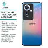 Blue & Pink Ombre Glass case for Oppo F25 Pro 5G