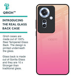 Pastel Pink Gradient Glass Case For Oppo F25 Pro 5G