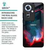 Brush Art Glass Case For Oppo F25 Pro 5G