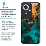 Watercolor Wave Glass Case for Oppo F25 Pro 5G