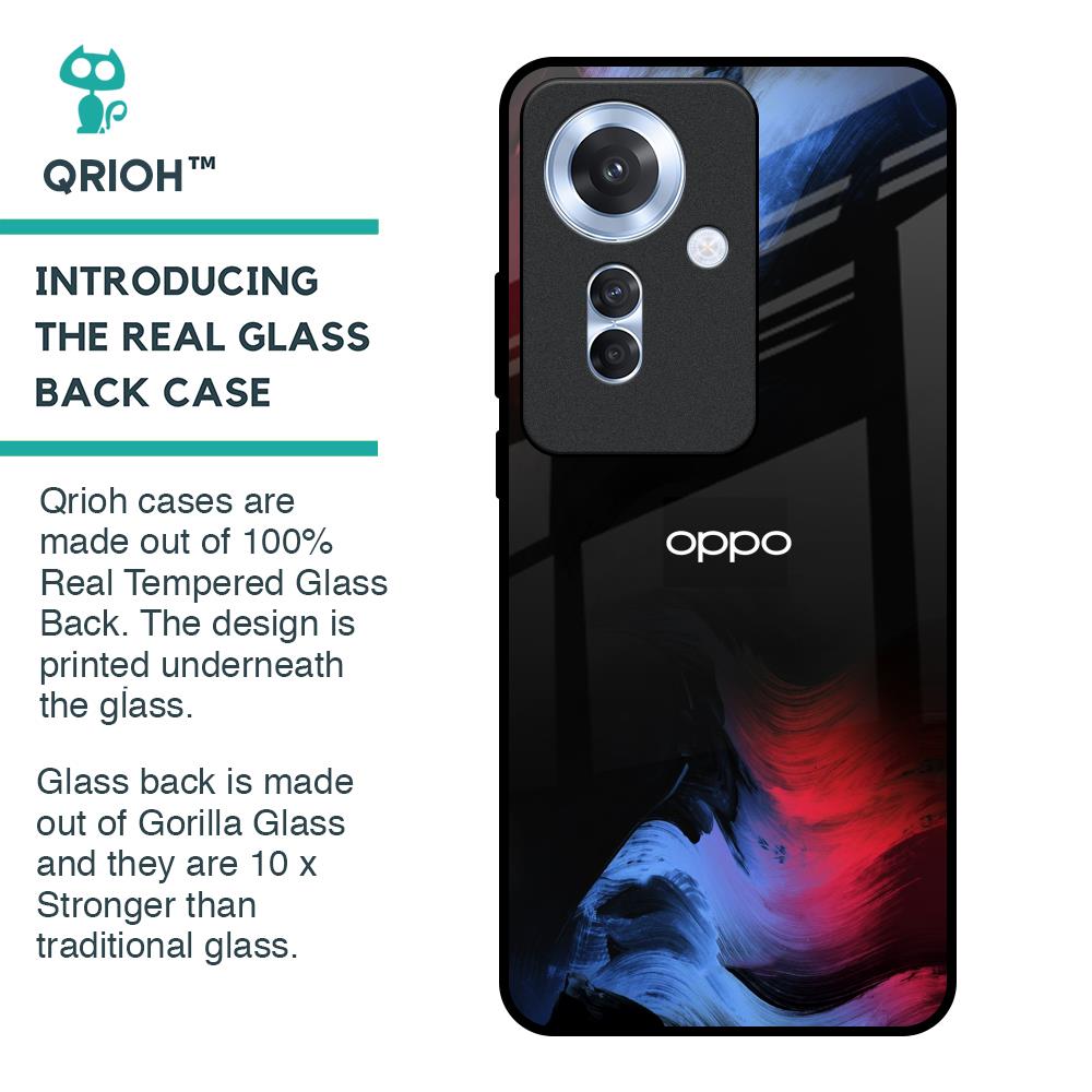 Fine Art Wave Glass Case for Oppo F25 Pro 5G