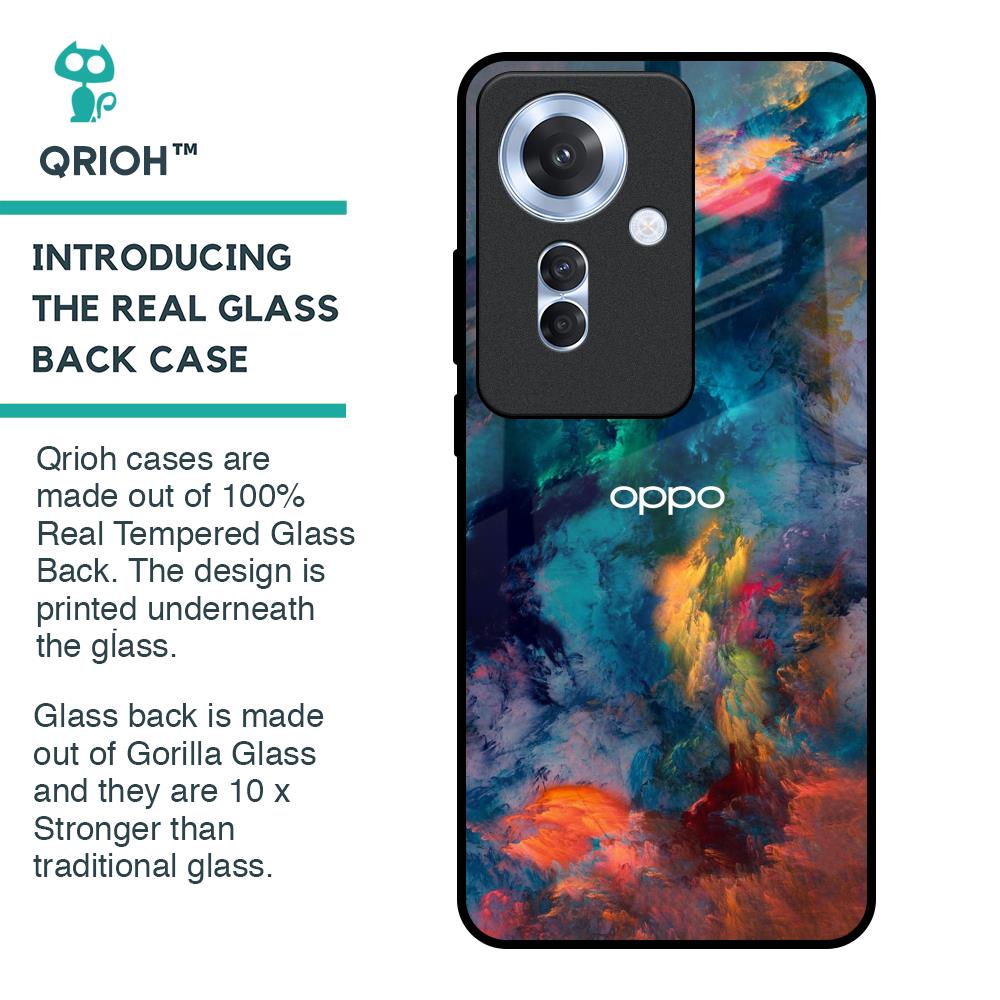 Colored Storm Glass Case for Oppo F25 Pro 5G