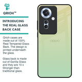 Mint Green Gradient Glass Case for Oppo F25 Pro 5G