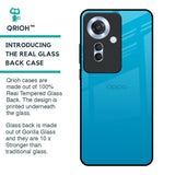 Blue Aqua Glass Case for Oppo F25 Pro 5G