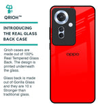 Blood Red Glass Case for Oppo F25 Pro 5G