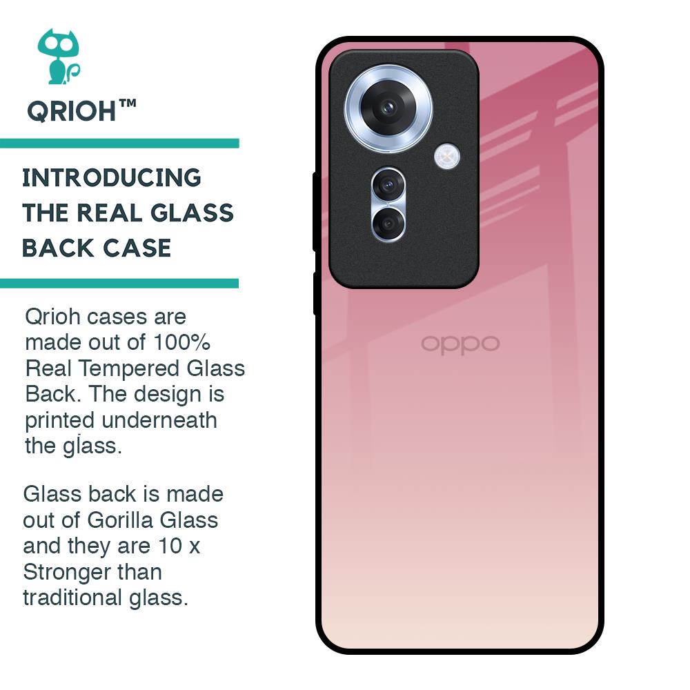 Blooming Pink Glass Case for Oppo F25 Pro 5G
