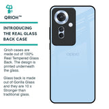 Pastel Sky Blue Glass Case for Oppo F25 Pro 5G