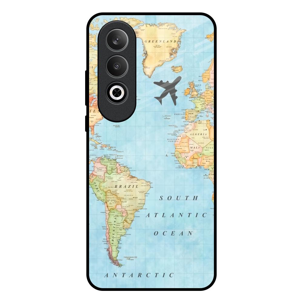 Travel Map OnePlus Nord CE4 5G Glass Back Cover Online
