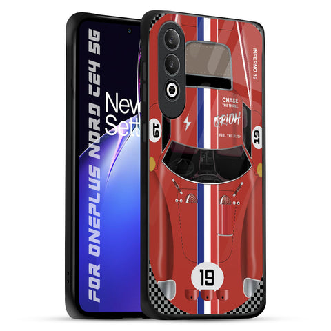 Racing Vintage OnePlus Nord CE4 5G Glass Back Cover Online