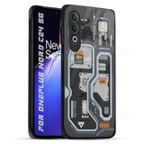 Retro Futuristic OnePlus Nord CE4 5G Glass Back Cover Online