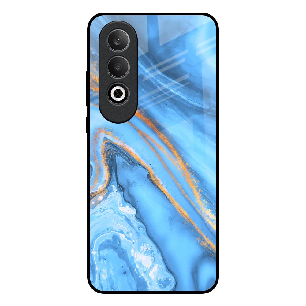 Vibrant Blue Marble OnePlus Nord CE4 5G Glass Back Cover Online