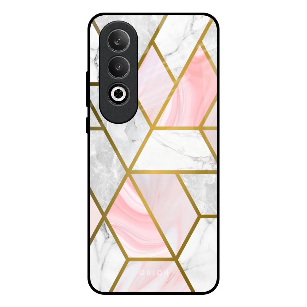 Geometrical Marble OnePlus Nord CE4 5G Glass Back Cover Online