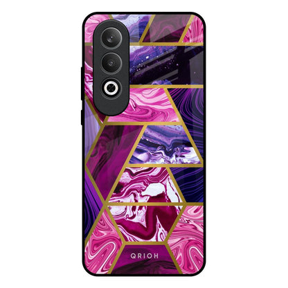 Electroplated Geometric Marble OnePlus Nord CE4 5G Glass Back Cover Online