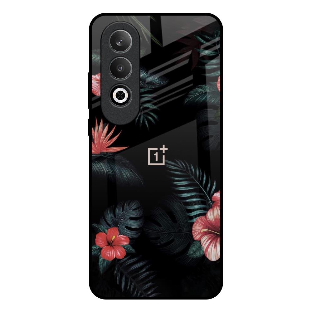 Tropical Art Flower OnePlus Nord CE4 5G Glass Back Cover Online
