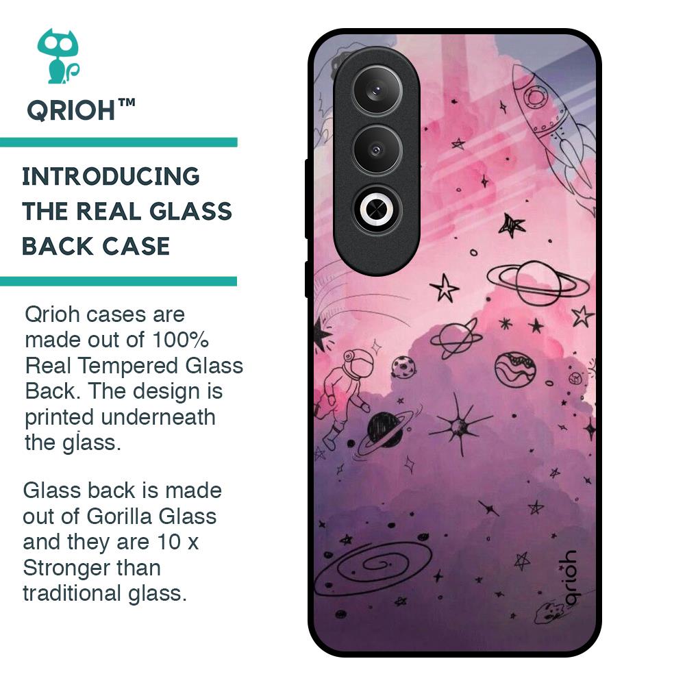 Space Doodles Glass Case for OnePlus Nord CE4 5G