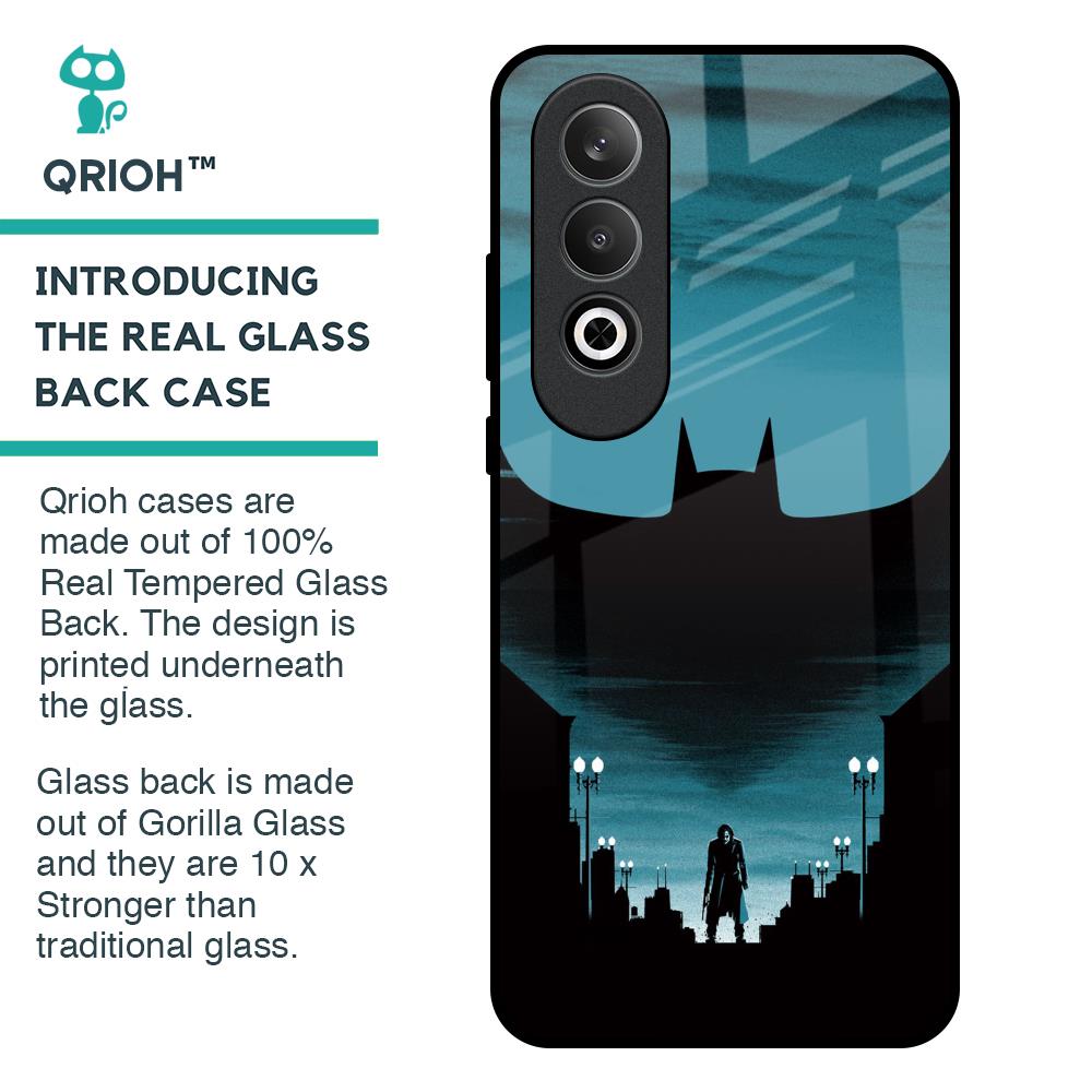 Cyan Bat Glass Case for OnePlus Nord CE4 5G