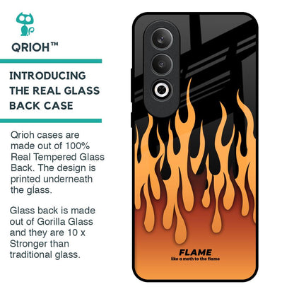 Fire Flame Glass Case for OnePlus Nord CE4 5G