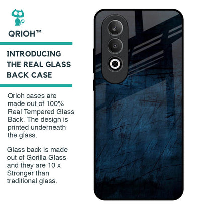 Dark Blue Grunge Glass Case for OnePlus Nord CE4 5G