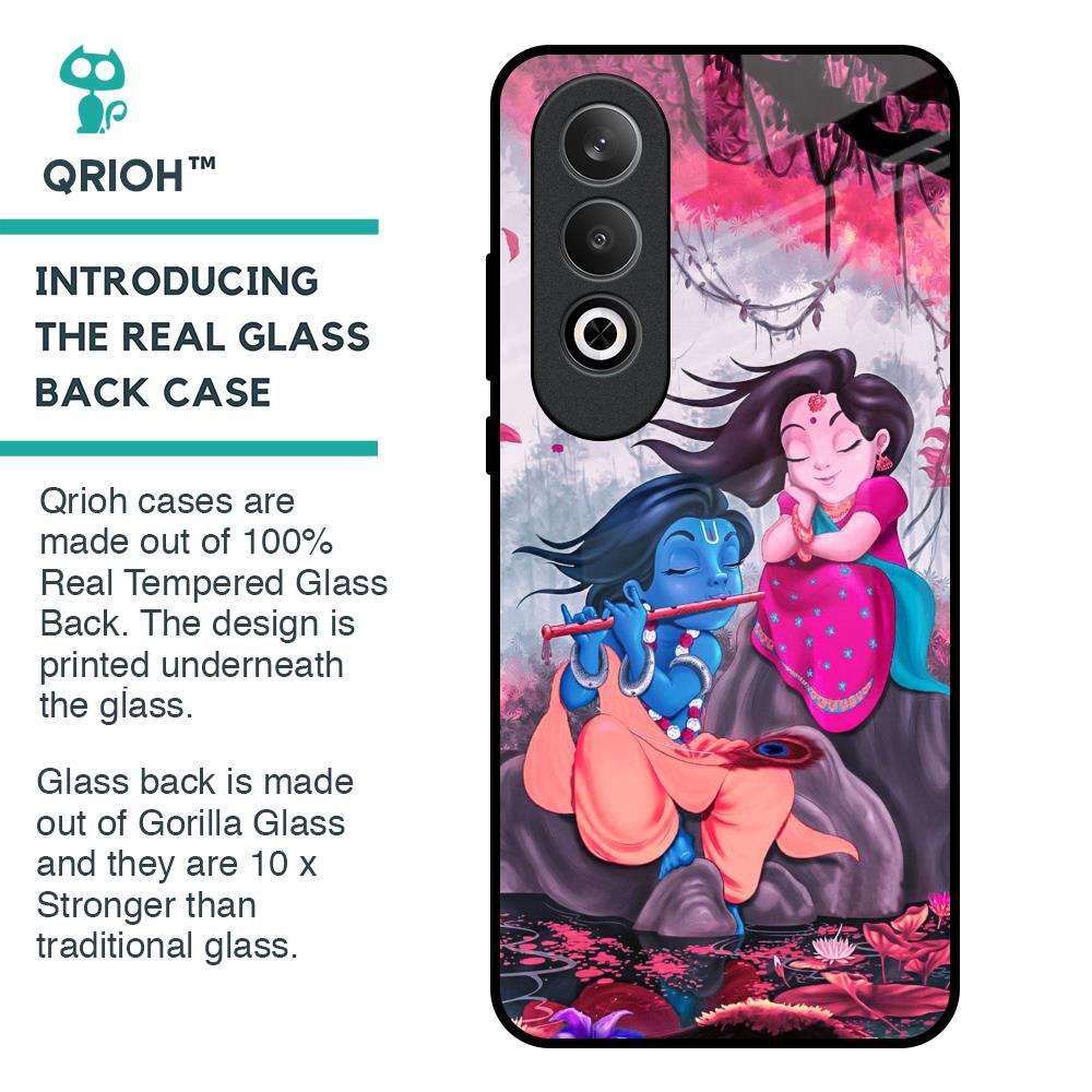 Radha Krishna Art Glass Case for OnePlus Nord CE4 5G