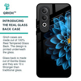 Half Blue Flower Glass Case for OnePlus Nord CE4 5G