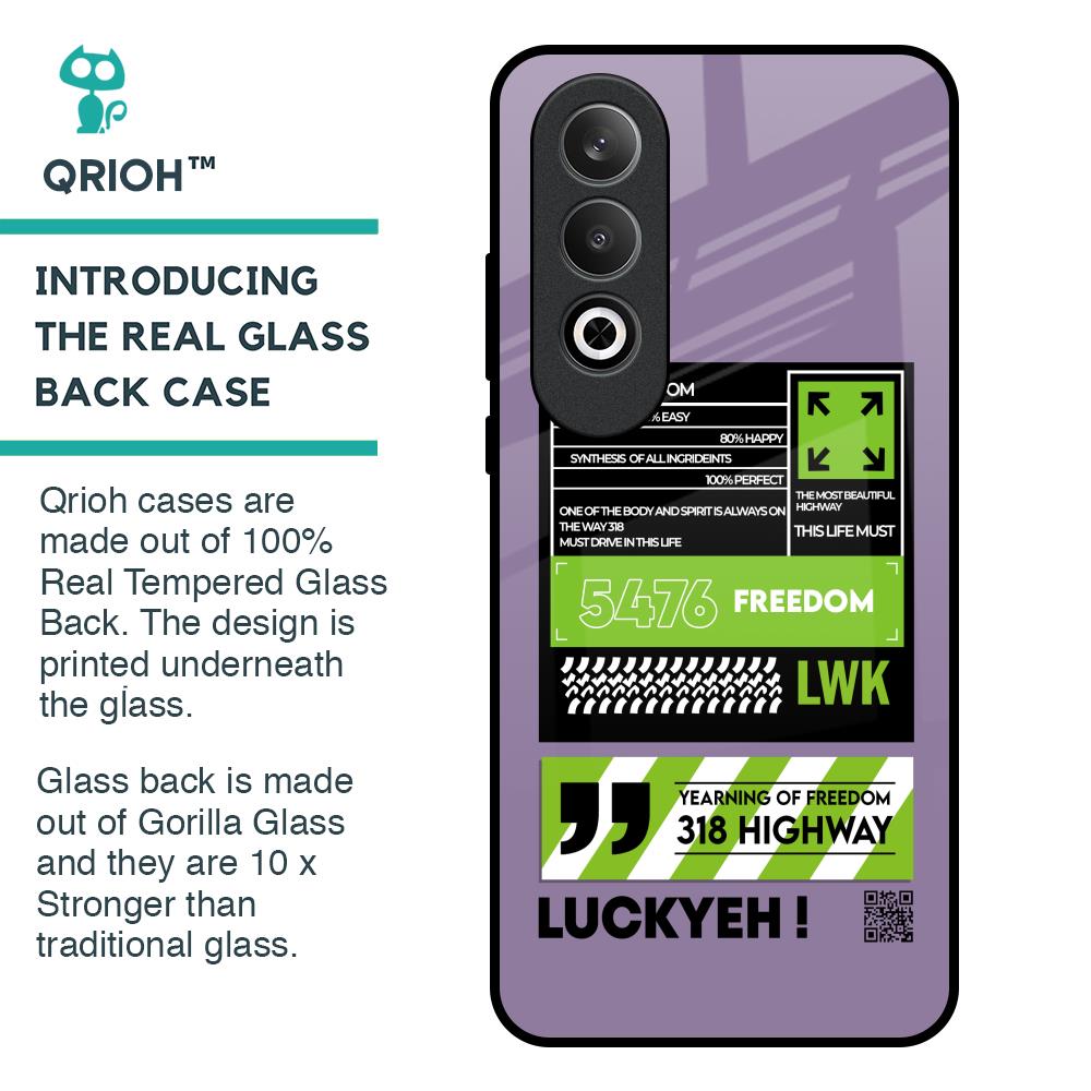 Run & Freedom Glass Case for OnePlus Nord CE4 5G