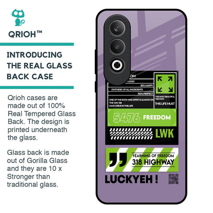 Run & Freedom Glass Case for OnePlus Nord CE4 5G